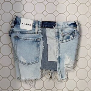FRAME Relaxed Short Reverse Side shorts -- Talia Combo